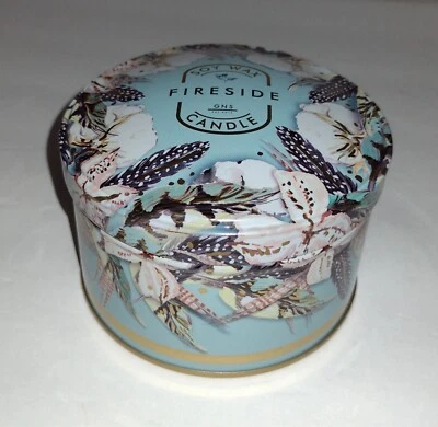 New Illume Fireside Soy Candle 7.6 oz Container Decorative Tin HTF Discontinued - Image 1 of 4