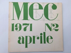 Gianni Bertini MEC N°2 Revue ART 1971 Spatola Chopin Bory Miccini Parmiggiani - Picture 1 of 6