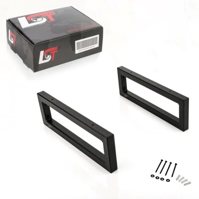 2x Wandkonsole matt schwarz 450mm Waschtischhalterung Regalträger Handtuchhalter - Bild 1 von 4