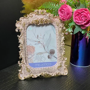 Baby Pink and Gold Rose Photo Frame 5x7” - Picture 1 of 4