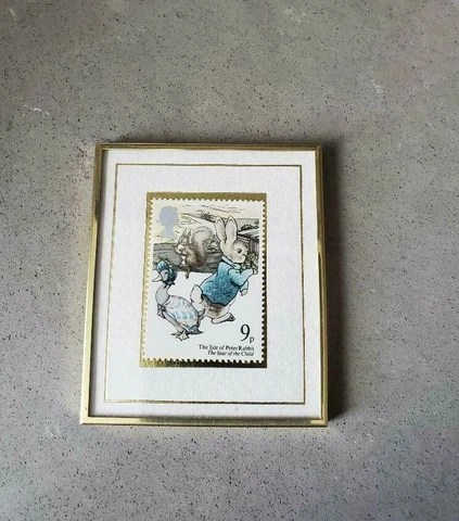 Hanford Heirlooms Peter Rabbit 9p Stamp Framed The Year Of The Child Cover