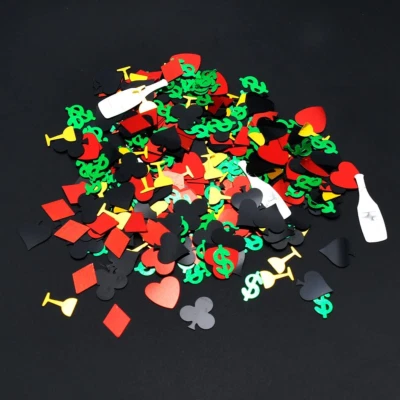 Casino Party Confetti Mix Table Scatter Decoration for Money Theme Birthday Tabl - Image 1 of 2