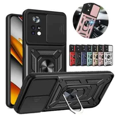 Shockproof Stand Case For Xiaomi Redmi Note 14 13 12 11 10 Pro Ring Rugged Cover - Image 1 of 4