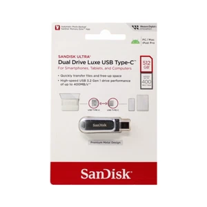 SanDisk 512GB Ultra Dual Drive Luxe USB Type-C - SDDDC4-512G-G46 - Picture 1 of 1