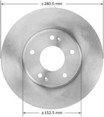 Disc Brake Rotor-Premium Brake Rotor Bendix PRT5866 fits 2007 Kia Rondo — 第 1/3 张图片
