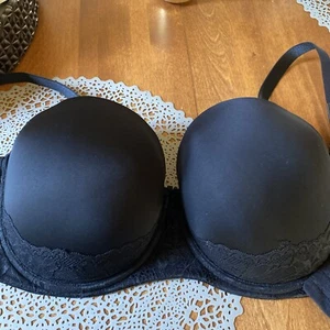Torrid Curve Bra 44D Push Up Strapless Black Lace Overlay Underwire NWT - Picture 1 of 7