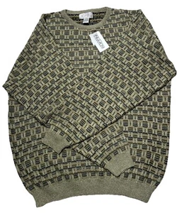 Vintage 90s Gianfranco Ruffini Italy Sweater Mens 2XL Geometric Acrylic Pullover - Picture 1 of 5