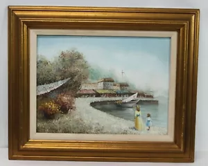 Vintage Hancock gerahmtes Öl auf Leinwand Gemälde signiert - Bild 1 von 9