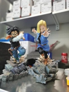 CUSTOMIZED Dragon Ball Android 17 + Android 18 1/6 GK Resin Figures Model Statue - Picture 1 of 11