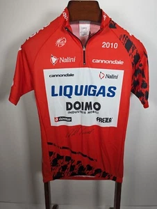 Vincenzo Nibali Autograph 2010 Vuelta Espana cycling jersey Liquigas The Shark - Picture 1 of 8
