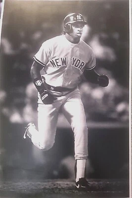 1989 DEION SANDERS MLB BASEBALL PHOTO NEW YORK YANKEES NFL FOOTBALL LEGEND RARE - Image 1 of 4
