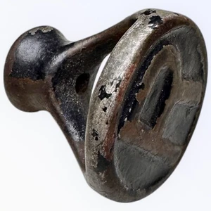 Antique Primitive Cast Iron Wax Seal Stamp “R” Civil War? Rebel? - Picture 1 of 5