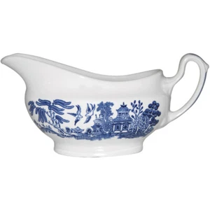 Churchill China Soße Boot Blue Weilow Georgian 340ml