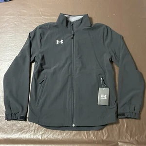 Under Armour Boy's Hockey Warm Up Jacket Youth Large Black NWT MSRP $70.00 - Picture 1 of 14