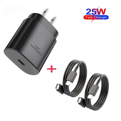 25W Super Fast Wall PD Charger Type C USB-C For Samsung Galaxy Note S22 S21 S20 - Image 1 of 4