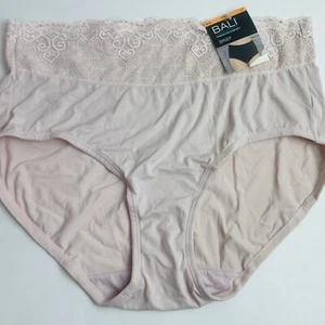 Bali Womens Comfort Brief Underwear Panty Pinkish Cream Puff Size 7/Large - Picture 1 of 6