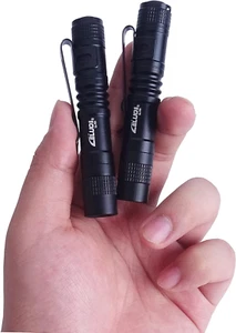 Compact 150 Lumens Handheld Pen Flashlight with Clip - Mini Pocket Light - Picture 1 of 11