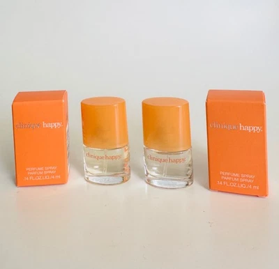 Подарочный набор из 2 предметов Clinique Happy Perfume 0,14 жидкой унции мини / 4 мл роскошный спрей - Изображение 1 из 3