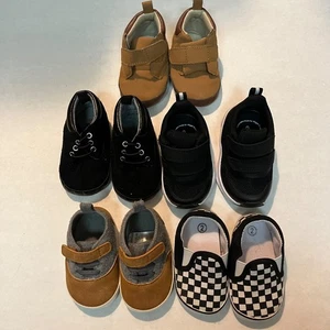 5 set lot Baby Infant Shoes Size 2 black brown - Picture 1 of 7