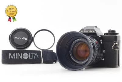 【Perto de ESTADO PERFEITO+++ com alça de capô】 Câmera SLR Minolta XD preta MD 50mm F1.4 do Japão - Imagem 1 de 4