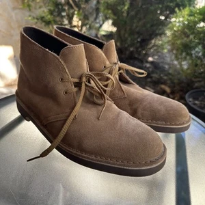 Clarks Originals Tan Suede Men's 10M Chukka Desert Boot 15522 - Picture 1 of 14