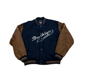 Vintage Brooklyn Dodgers Gil Hodges Varsity Bomber Jacket King Louie Men's XL - Picture 1 of 7