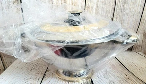 Plato para servir Cameo Royale de acero inoxidable y chapado en oro de 30 cm - ENVÍO GRATUITO - Imagen 1 de 8