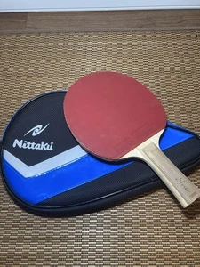 Table Tennis Racket Nittaku Strike With Case - Picture 1 of 7
