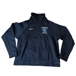 Giacca mezza zip Nike Therma All Time finto allenamento donna media nera nuova con etichetta - Foto 1 di 13