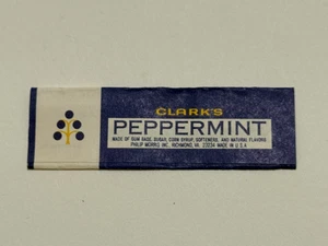 Vintage Clark's Pfefferminz Kaugummi Papier Verpackung, einfarbig - Bild 1 von 2