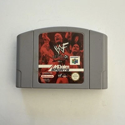 WWF: Attitude Nintendo 64 N64 Game PAL • Cartridge Only • Acclaim Wrestling WWE - Image 1 of 3