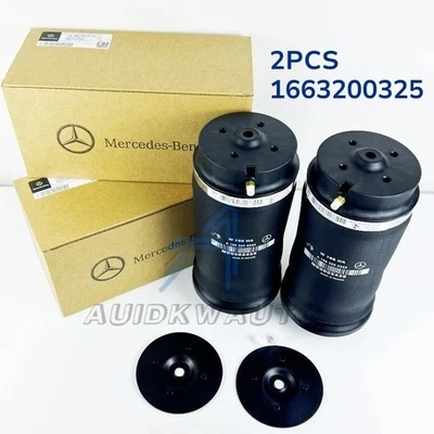 2PCS Rear Air Spring Suspension Bag 1663200325 For 2007-2016 GL450 ML350 GL350 Foto 1 de 4