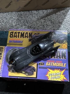 Toy Biz Batman 1989 Batmobile Car in Original Box Vintage Toybiz ( NO Sound ) - Picture 1 of 7
