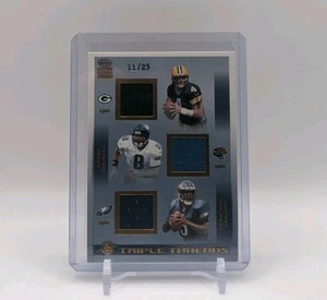 2002 Pacific Crown Royale #39-Favre McNabb Brunell Triple Threads Gold /25 RARE! - Picture 1 of 2