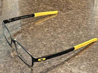 Solo monturas para gafas Oakley, DERINGER, OX5066-0552, 52-18-133, negro/amarillo Foto 1 de 4