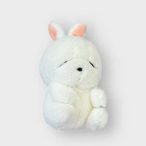 Vintage 2000 Mashimaro White Fuzzy Bunny Key Chain - Picture 1 of 5