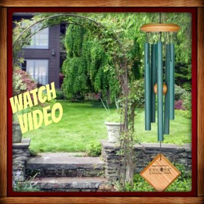 WOODSTOCK CHIMES OF MERCURY Verdigris WIND CHIME 14" NEW In Box FREE SHIPPING - Image 1 of 4
