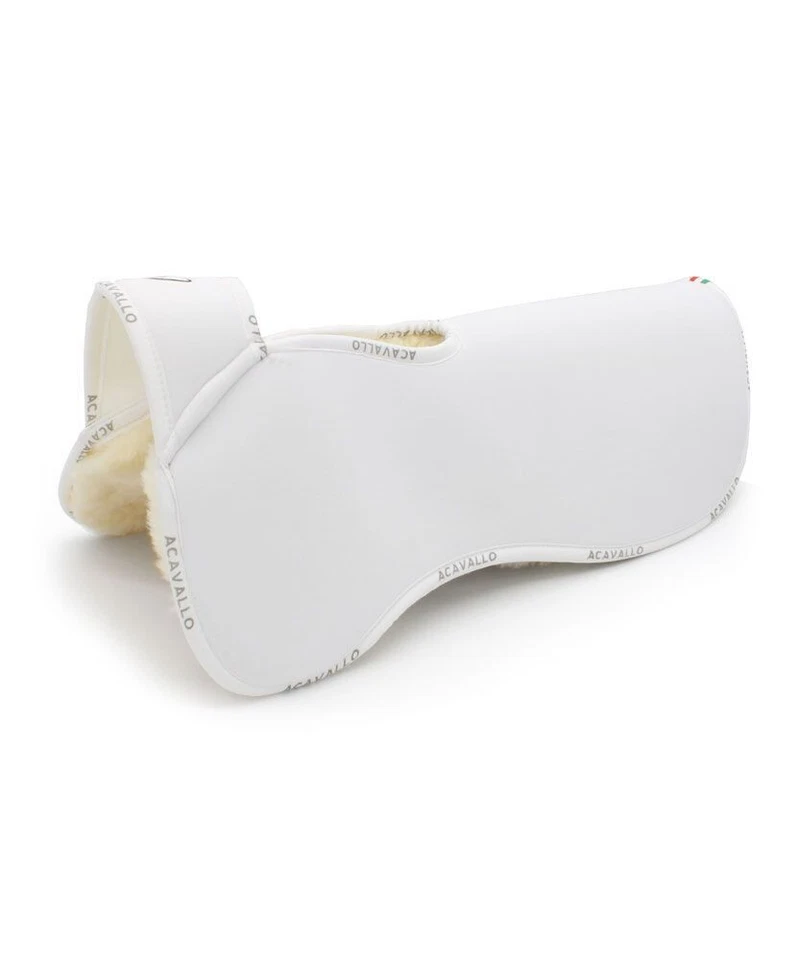 Acavallo Withers Free Memory Foam Full Sheepskin Half Pad - White/Natural - Image 1 of 1