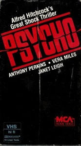 Psycho Anthony Perkins,Vera Miles,Janet Leigh (B&W) USED VERY GOOD VHS - Picture 1 of 2