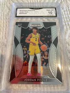 JORDAN POOLE WARRIORS 2019 PRIZM DRAFT PICKS ROOKIE RC #28  GRADED 10 L@@@K - Picture 1 of 2