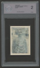 1936 Haas *JESSE OWENS* #7 RC Rookie Card PGS 2 Good USA Olympics RARE Issue