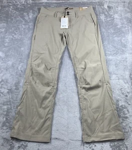 prAna Halle Straight Fit Short Inseam Pants Dark Khaki Women's Size 8 NWT - Picture 1 of 5