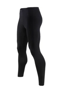 Mens Ultra Soft Fleece Lined Thermal Underwear Leggings Compression Pants - Picture 1 of 8