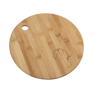Tagliere da cucina in legno di bambù, Fackelmann, Ø 24 cm - Foto 1 di 6