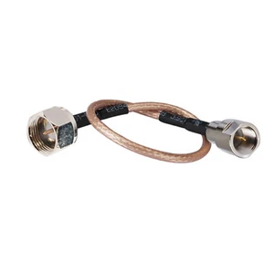 F-Type male plug to FME male Adapter Cable RF pigtail RG316 15cm for wireless - Picture 1 of 4