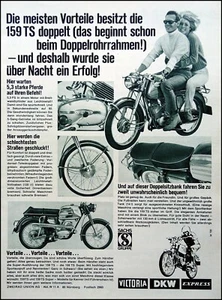 Victoria 159 TS, originale Werbung aus 1967 , ganzseitig - Bild 1 von 1