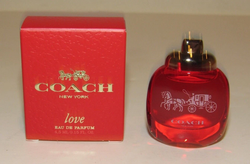 MINI botella de perfume Coach Love Eau de Parfum 0,15 OZ 4,5 ml para mujer nueva en caja Foto 1 de 1