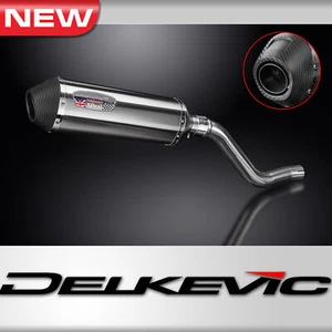 Kawasaki KLR650C 1995-2003 Slip On 13.5" X-Oval Stainless Exhaust Muffler Kit - Picture 1 of 5