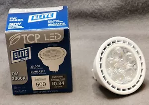 12-LED TCP Lighting LED712VMR16830KFL MR16 500 Lumen Elite 3000K Flood 7W - Picture 1 of 10
