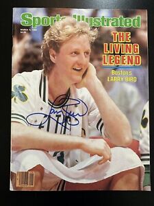 Larry Bird Autographed 1986 Sports Illustrated Magazine Celtics NO LABEL PSA/DNA